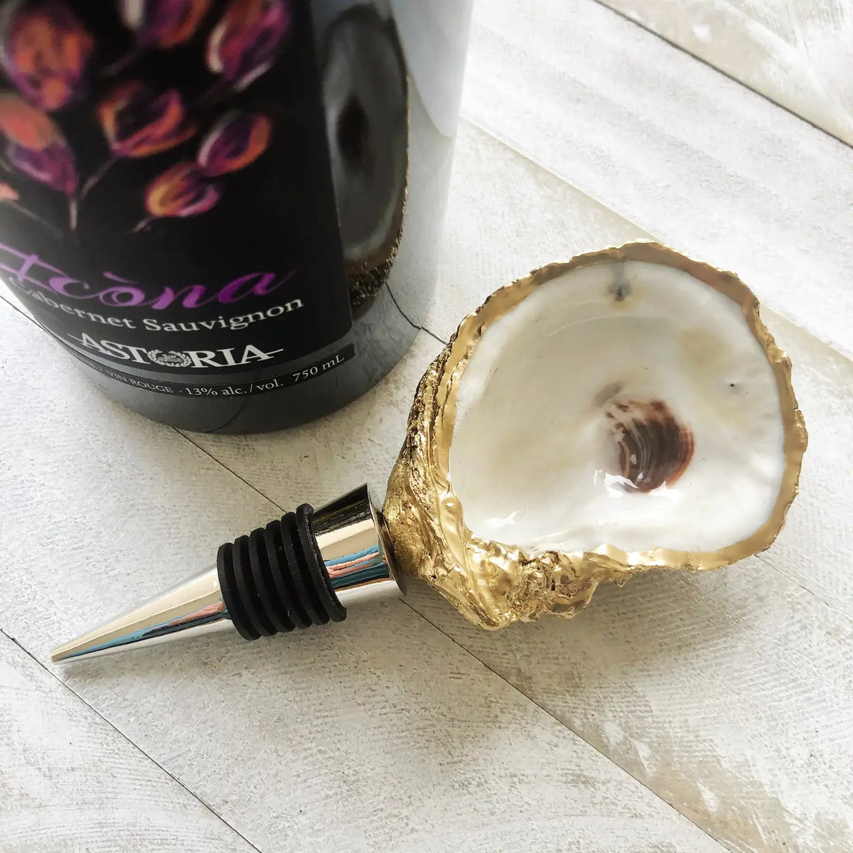 Natural Oyster Shell Wine Stopper