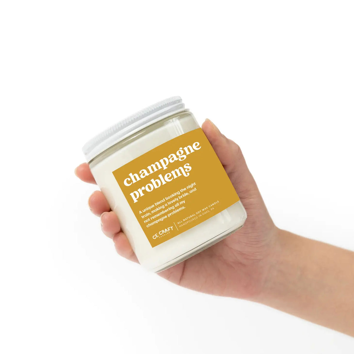 Champagne Problems Natural Soy Wax Candle