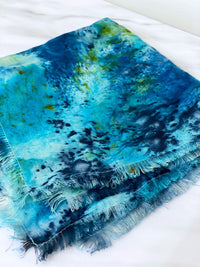 Linen Hand Dyed Napkins- Posiedon