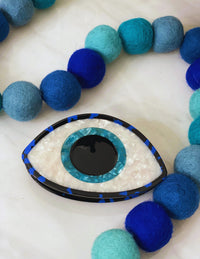 Evil Eye  Hair Claw Clip