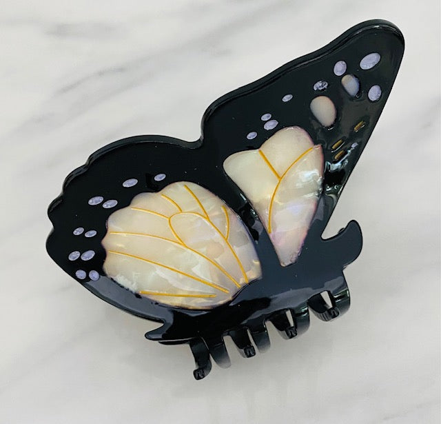 Monarch Butterfly Hair Claw Clip