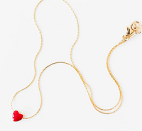 Heart Charm Gold Filled Choker Necklace