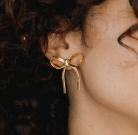 Come Undone Bow Earrings