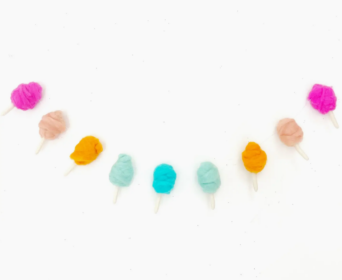 Cotton Candy Felt Garland