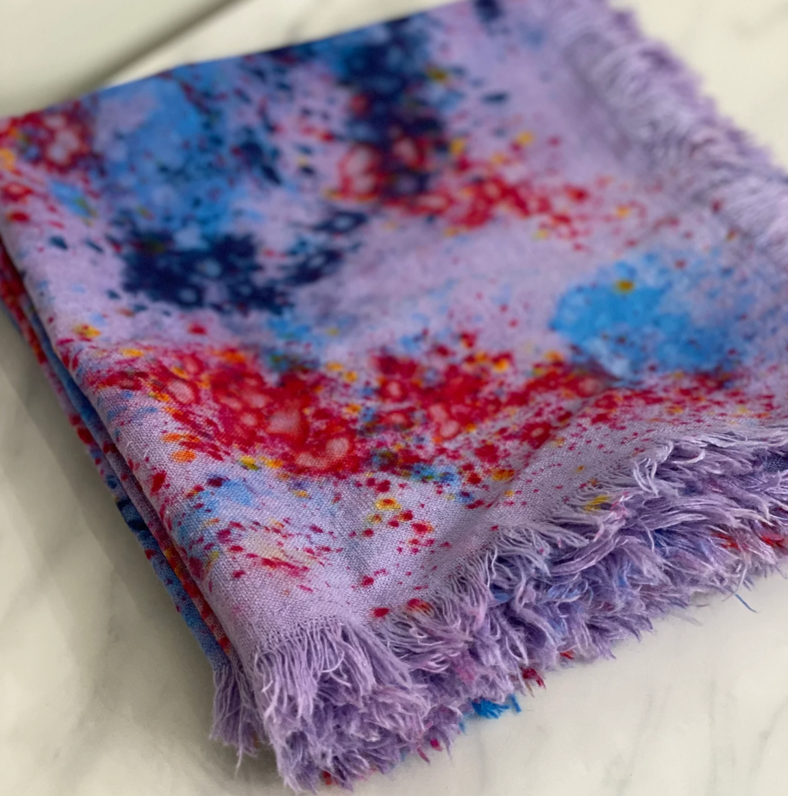 Linen Hand Dyed Napkins- Firecracker