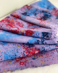 Linen Hand Dyed Napkins- Firecracker