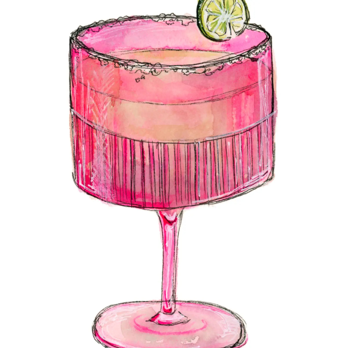 Pink Cocktail Print