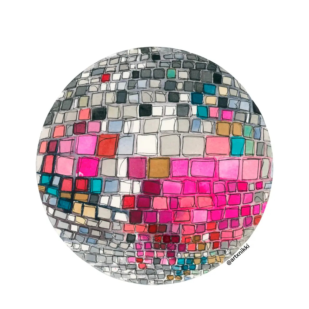 Disco Ball Print