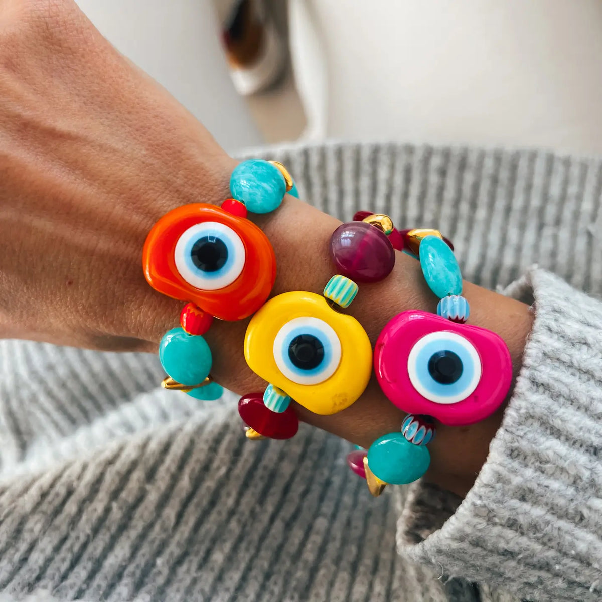 Large Evil Eye Bracelet