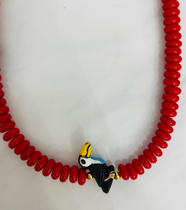 Toucan Beaded Necklace