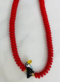 Toucan Beaded Necklace