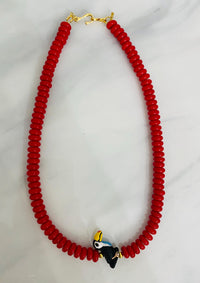 Toucan Beaded Necklace