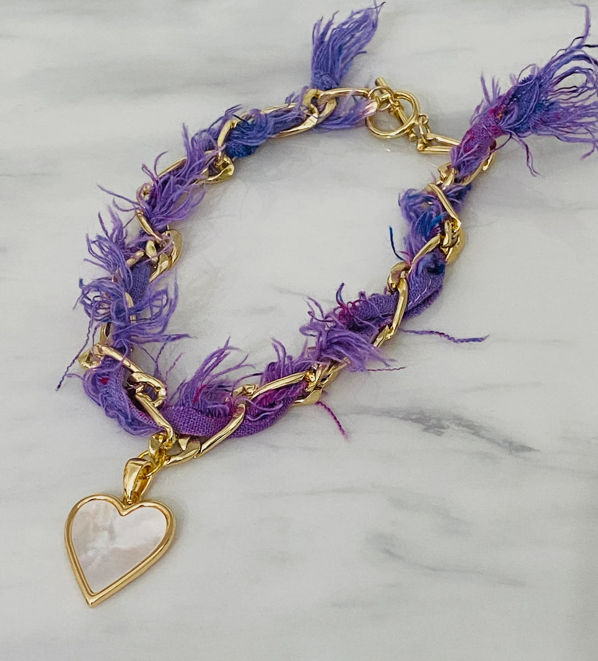 Gold Heart Charm Choker Necklace